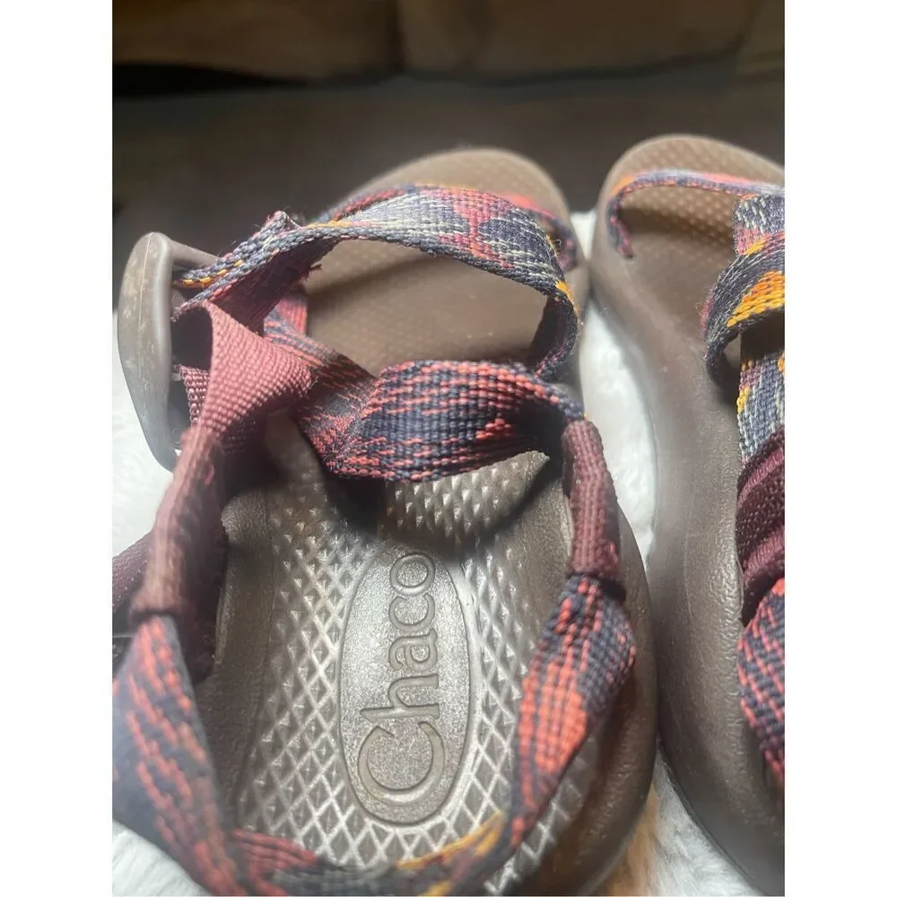 Chaco Kids Multicolor Z/1 Ecotread Ohkurr Strappy Basket Weave Sandal Size 2